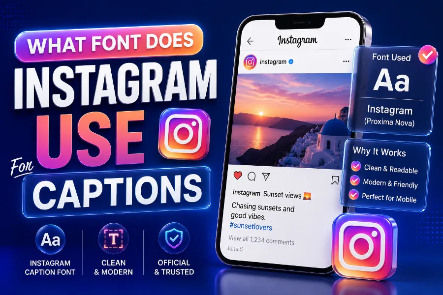 What Font Does Instagram Use For Captions? Guide