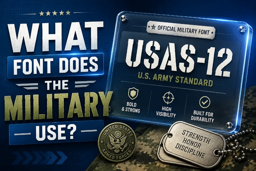 What Font Does The Military Use In Official Writing