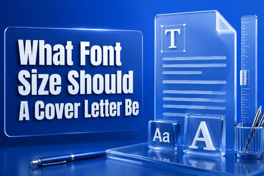 what font size should a cover letter be