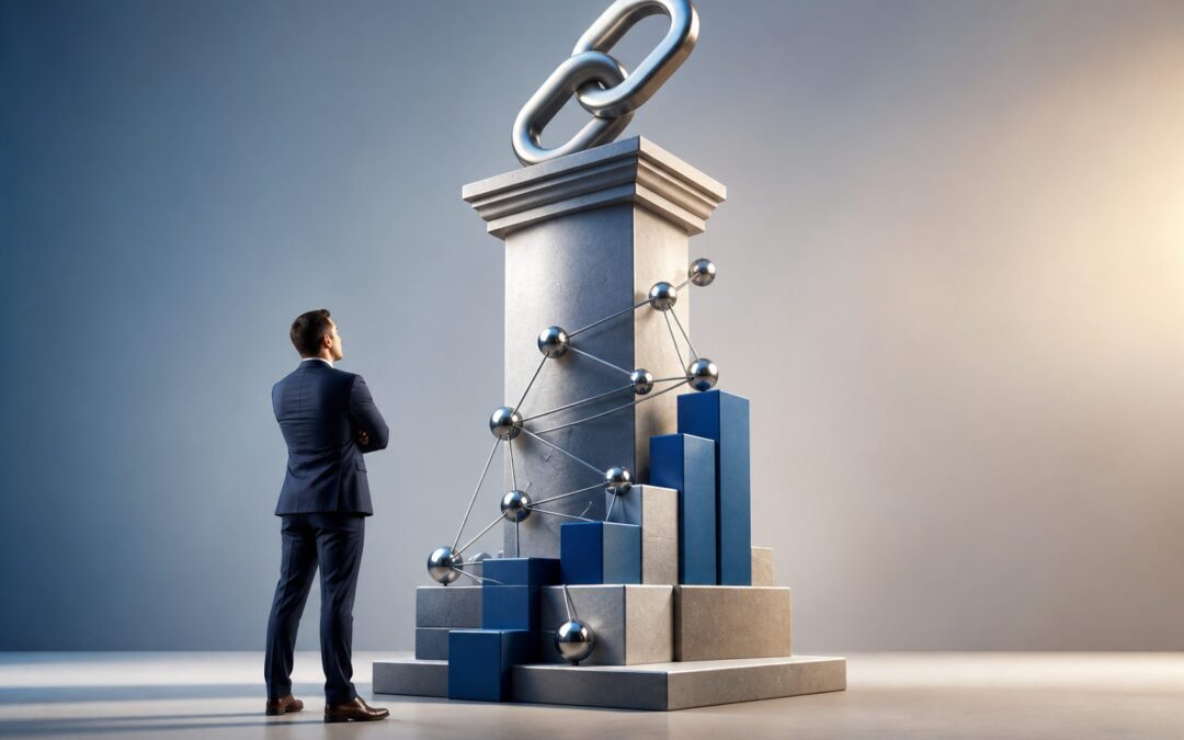 SEO dashboard showing page authority growth metrics